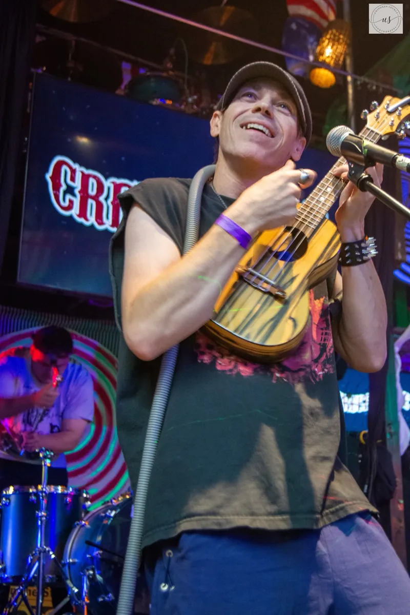 IMP performing live with a ukulele